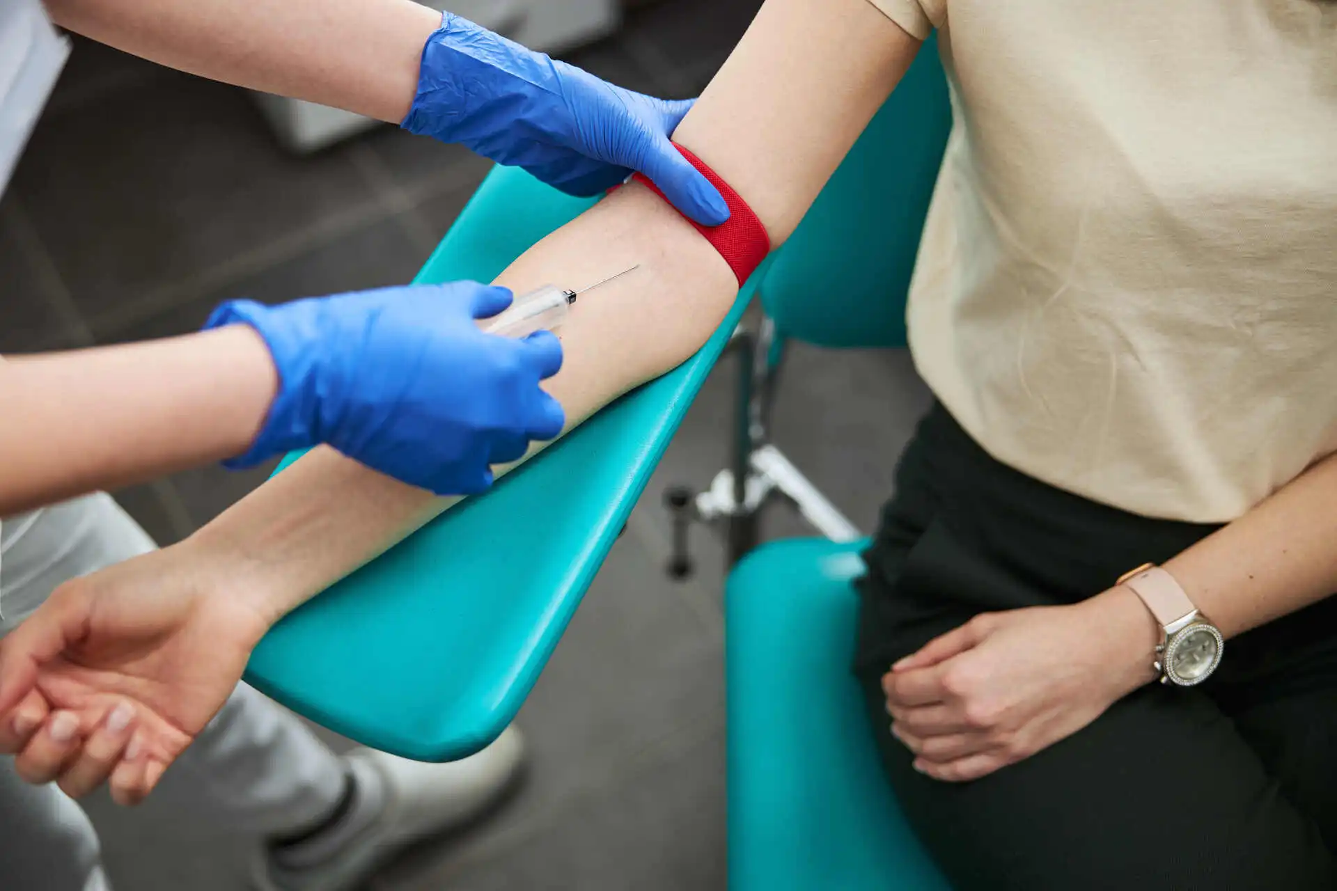 PRP blood draw and centrifuge process