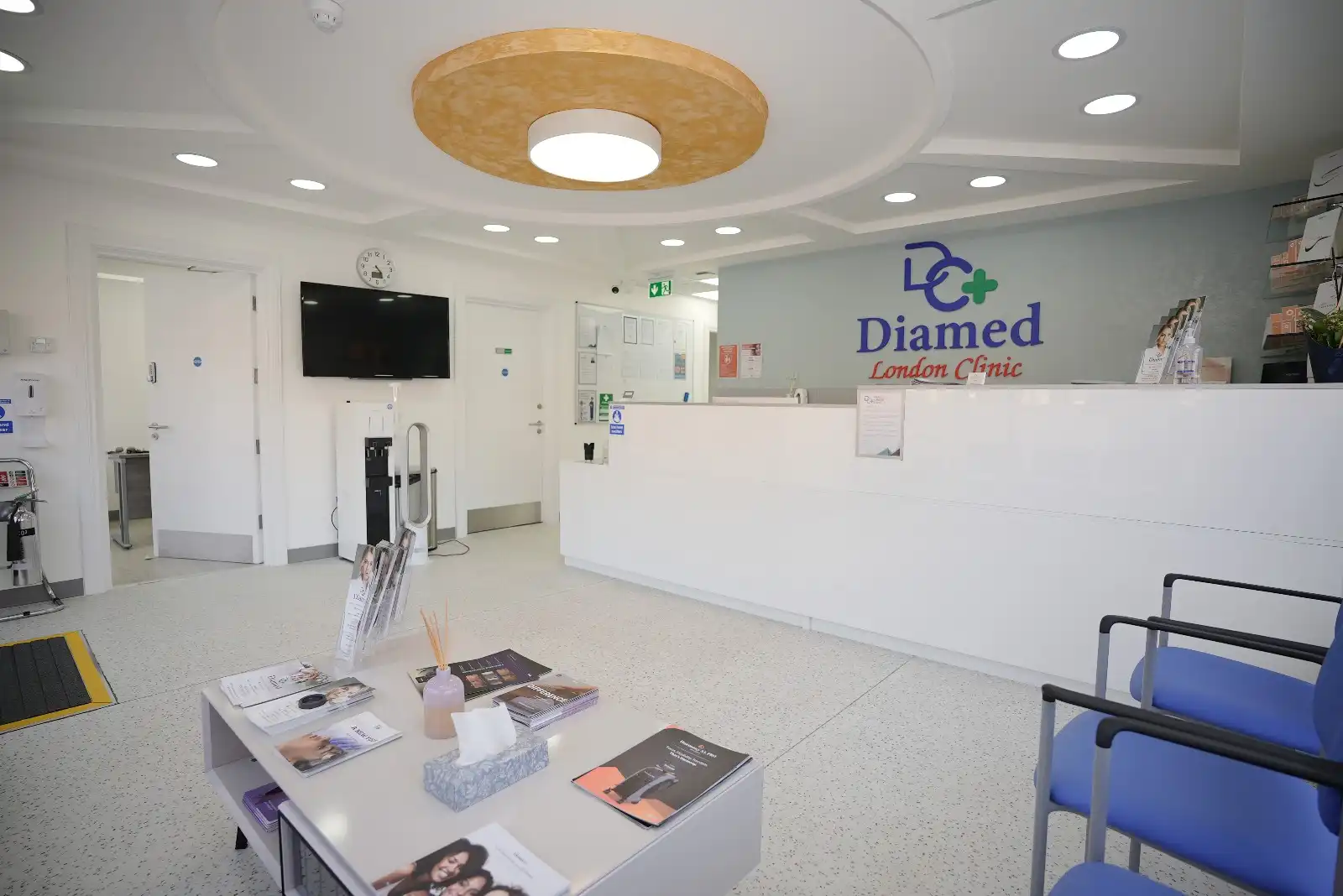 Diamed reception area